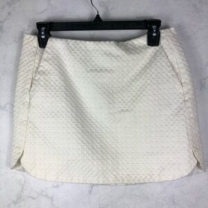 [Topshop] White Textured Skirt